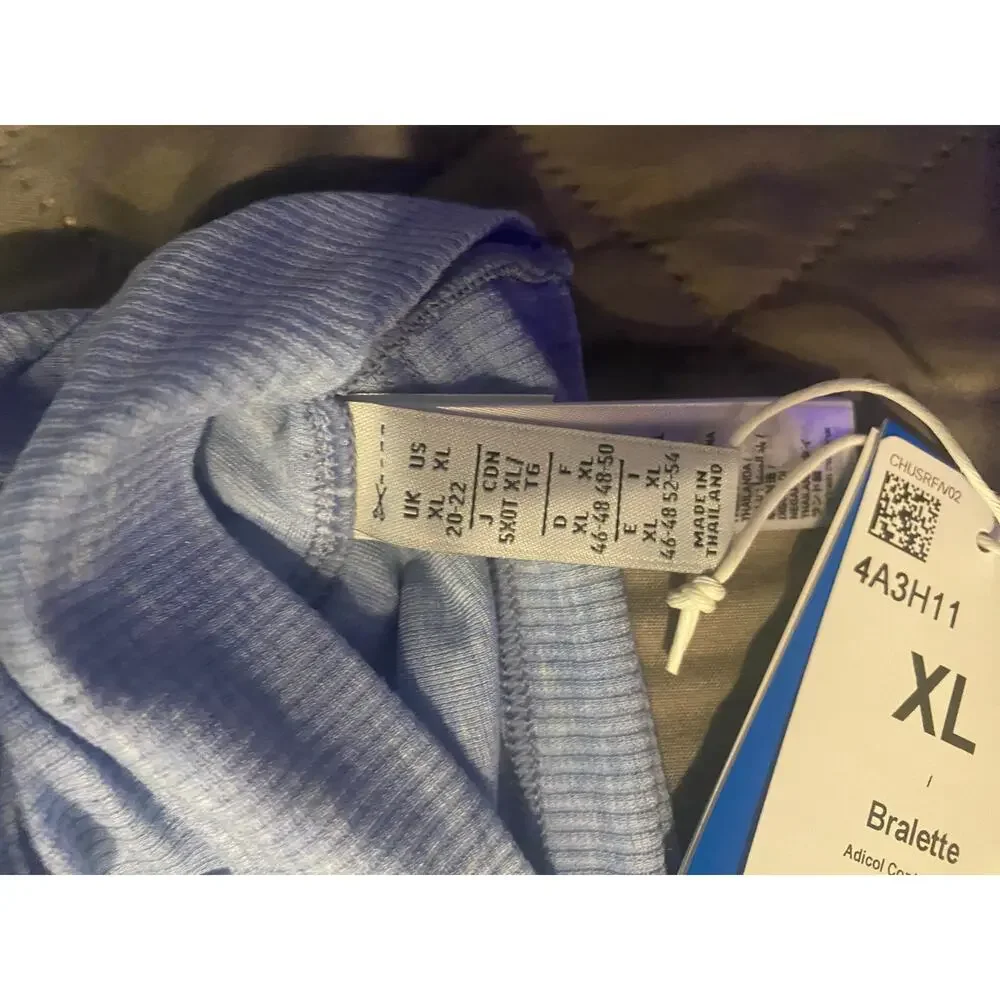 Adicolor Flex Ribbed Cotton 2-Ply Plunge Brami size XL